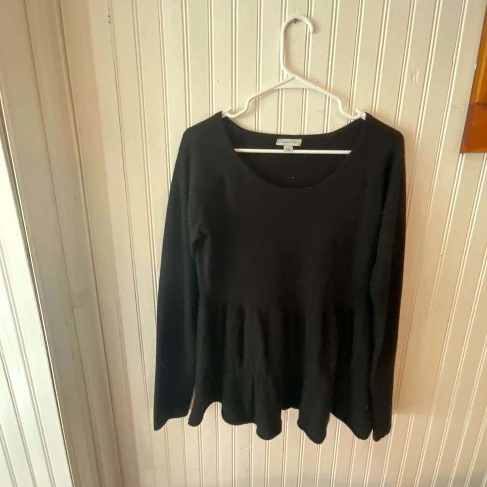Garnet Hill Flowy Cashmere Top (M)